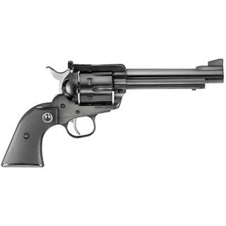Ruger New Model Blackhawk .45 Colt 5.5 inch blued revolver with 6-round cylinder and black checkered rubber grip