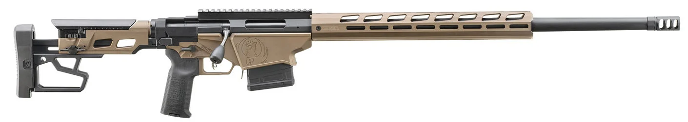 Ruger Precision Rifle 6.5 Creedmoor 24in Smoked Bronze Cerakote folding stock