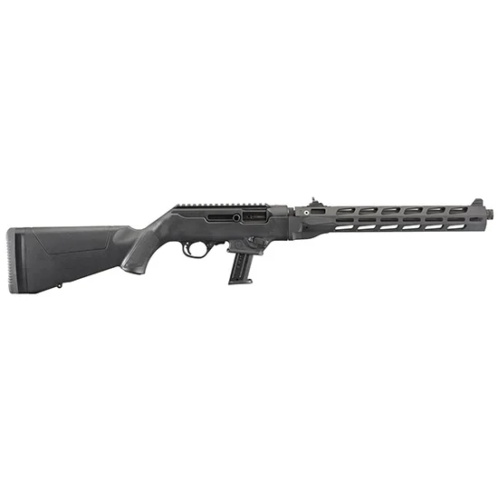 Ruger PC Carbine 9mm with 16.12 inch threaded fluted barrel and M-LOK free-float handguard in black