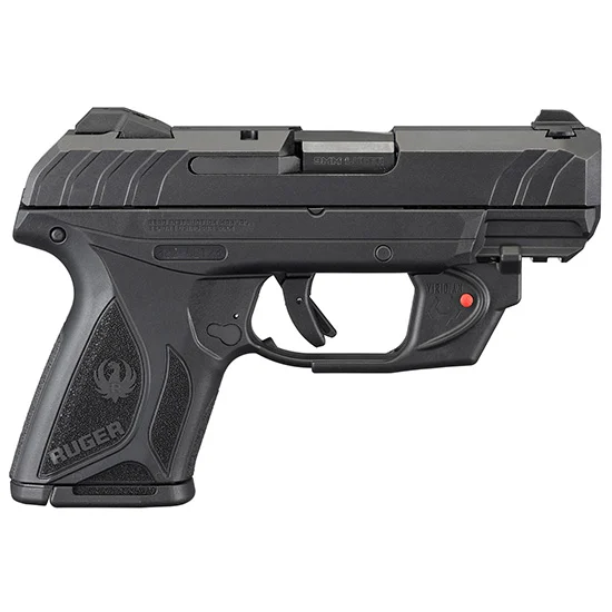 Ruger Security-9 Compact 9mm with 3.42 inch blued barrel and Viridian red laser