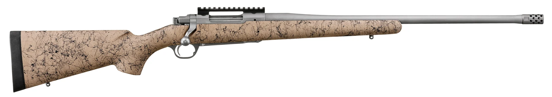 Ruger Hawkeye FTW Hunter .308 Win 22 inch stainless rifle with tan and black HS Precision synthetic stock
