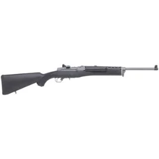 Ruger Mini-Thirty rifle 7.62x39 with 18.5 inch stainless barrel and black synthetic stock