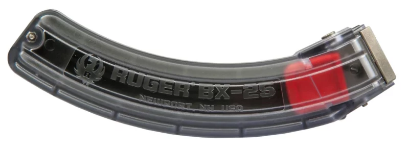 Ruger BX-25 clear-sided .22 LR detachable magazine for 10/22