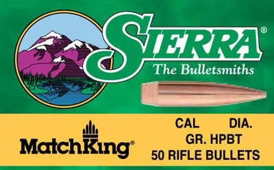 Sierra MatchKing 1505 6mm .243 70gr HPBT bullets box of 100