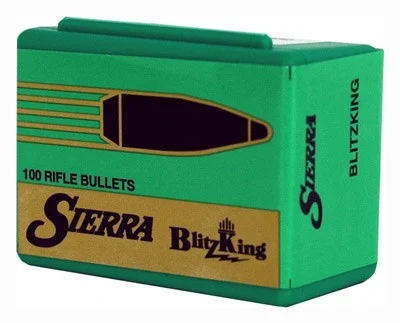 Sierra BlitzKing .25 (.257) flat base jacketed bullets 100 count box