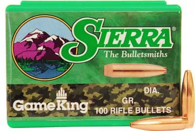 Sierra GameKing .308 165gr HPBT hollow point boat tail bullets 100 per box
