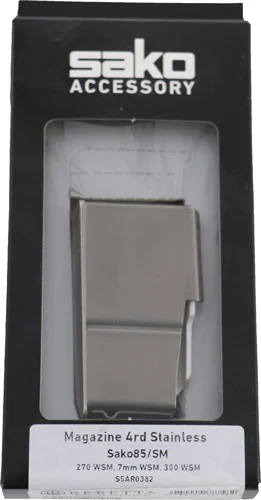 Sako Magazine 85 small action 4-round stainless steel black matte