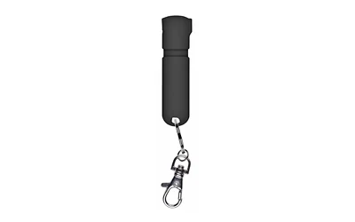 SABRE Mighty Discreet Pepper Spray .18 oz black with snap clip and key ring