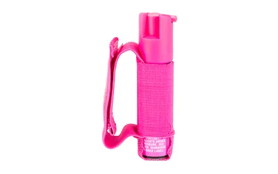 SABRE The Runner Pepper Gel pink canister with adjustable hand strap and reflective logo