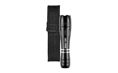SABRE S3000SF tactical stun gun with LED flashlight and holster, black