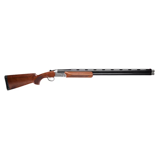 Stevens 555 Sporting over-under 12 gauge 30 inch ported barrels silver receiver Turkish walnut stock