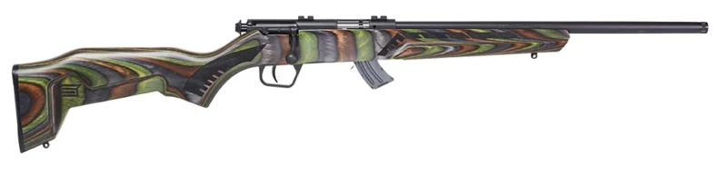 Savage Mark II Minimalist Green .21 Sharp 18in rifle, right-side view