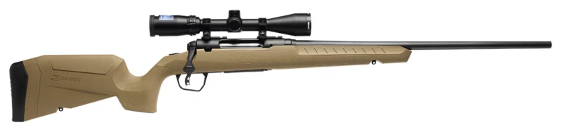 Savage Axis 2 XP .243 Winchester 22 inch FDE rifle with mounted 3-9x40 scope