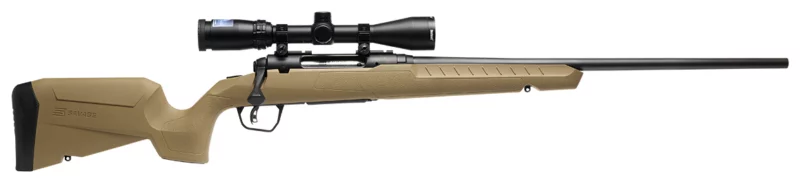 Savage Axis 2 XP Compact .223 Rem 20 in FDE rifle with factory-mounted 3-9x40 scope