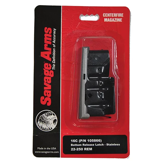 Savage 4-round detachable magazine for .223 Rem / .204 Ruger, fits 12/14/16C/110