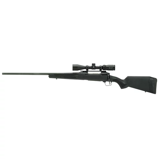 Savage 110 Apex Hunter XP .350 Legend left-hand 18 in black synthetic rifle with mounted Vortex 3-9x40 scope