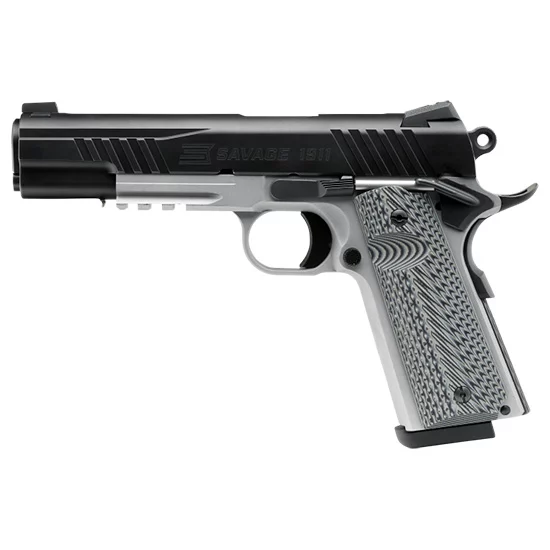 Savage 1911 Government .45 ACP 5in two-tone pistol with rail
