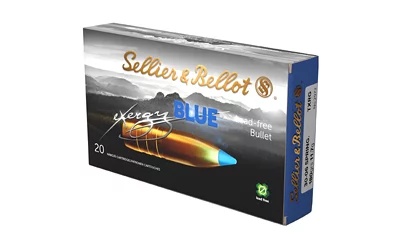 Sellier & Bellot eXergy Blue 30-06 180gr rifle ammunition box