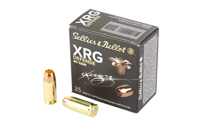 Sellier & Bellot XRG Defense .40 S&W 130 gr ammunition box