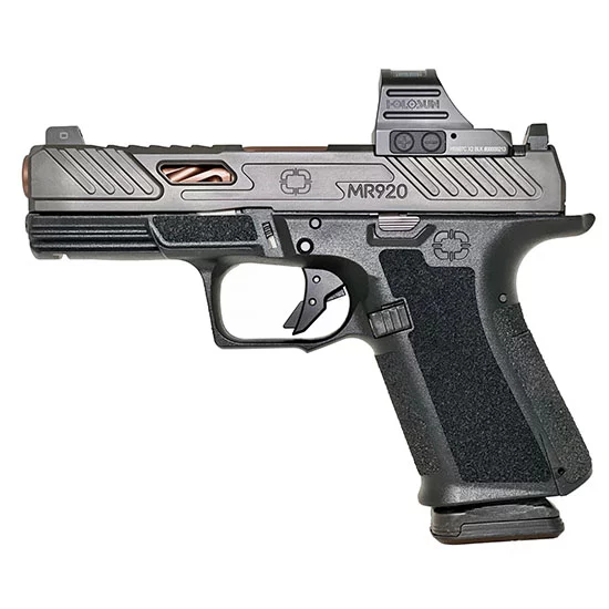 Shadow Systems MR920 Elite 9mm pistol, black frame, bronze barrel, Holosun 507C