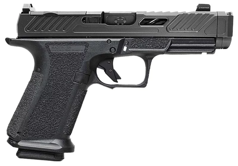 Shadow Systems MR920P Elite 9mm pistol, black, optic-ready, integrated compensator