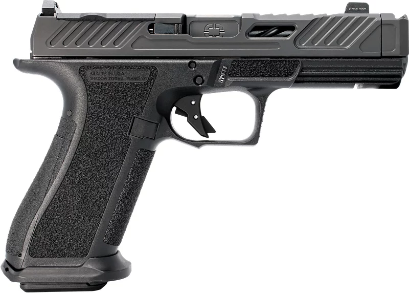 Shadow Systems XR920P Elite 9mm pistol, black, optic-ready slide, spiral-fluted barrel