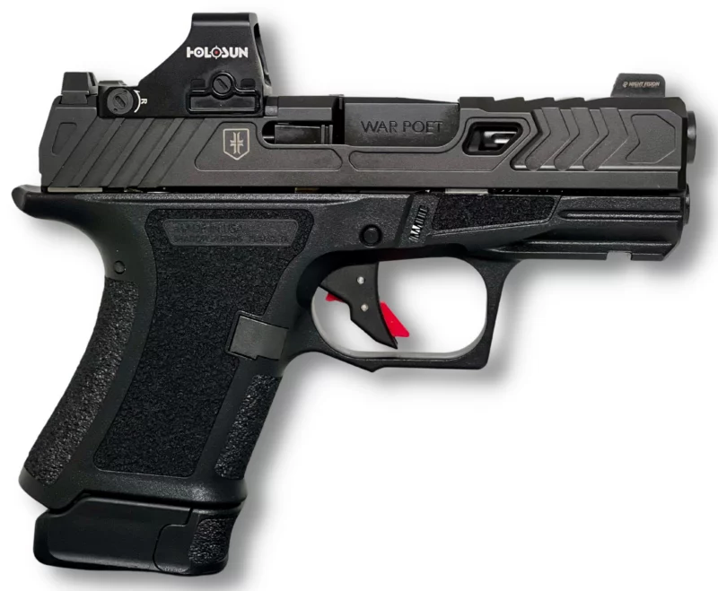 Shadow Systems CR920 War Poet 9mm pistol 3.4 inch fluted barrel black with Holosun sight