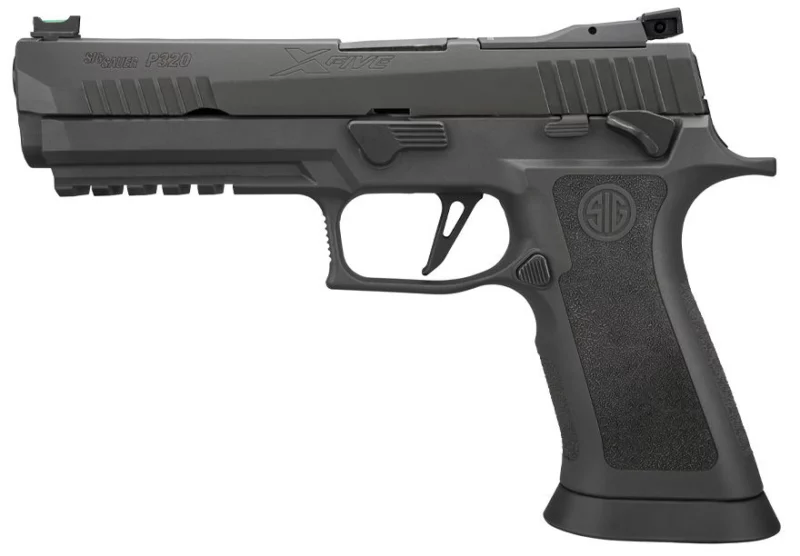 Sig Sauer P320 X-Five Legion 9mm 5in Legion Gray pistol side view