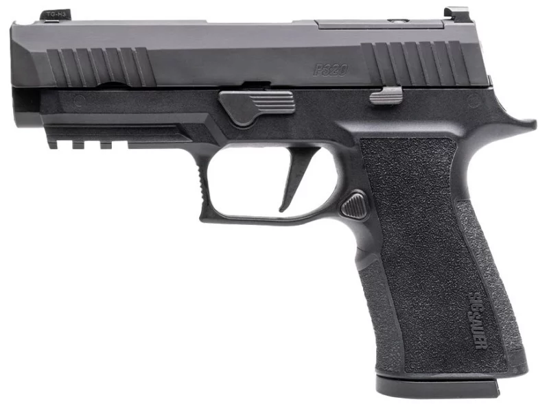 Sig Sauer P320 XTen Carry Comp 10mm pistol, 3.8-inch, black Nitron finish, XRAY3 sights