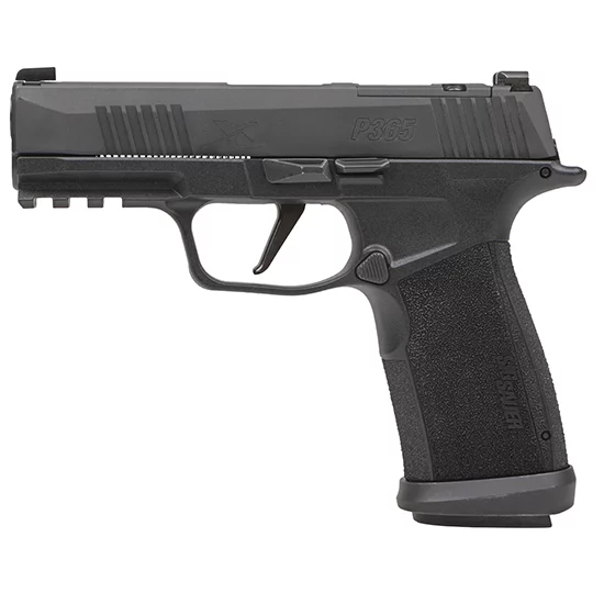 SIG Sauer P365 X-Macro TacOps 9mm pistol, 3.7 inch barrel, black, optic-ready