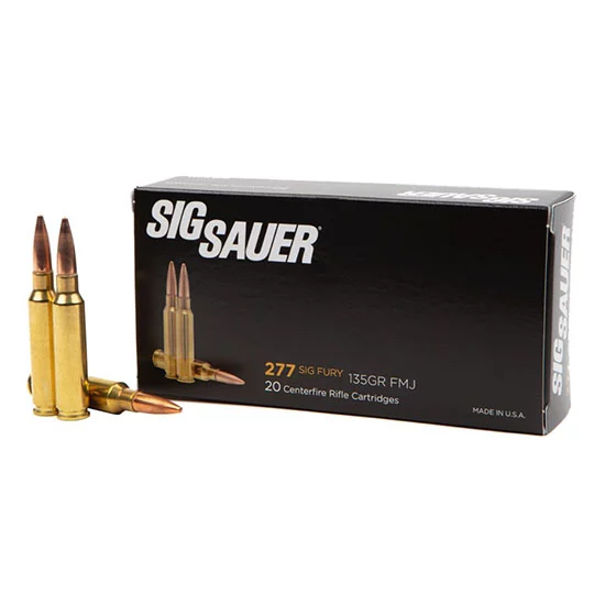 Sig Sauer Elite Ball .277 SIG Fury 135 gr FMJ 20 rd box