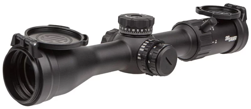 Sig Sauer Whiskey4 3-12x44 30mm BDC-1 side focus riflescope in black