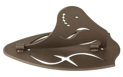 Hunters Specialties Big Hooker Short Arm brown steel wall mount arm, 4 inch protrusion