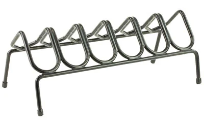 SnapSafe 6-Gun Pistol Rack black steel PVC-coated holds six handguns 13.5 x 7 x 5.75