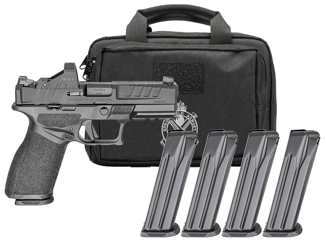 Springfield Armory Echelon 4.0FC 9mm pistol with four 15-round magazines