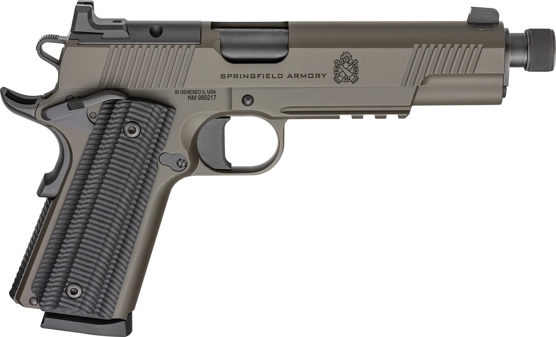 Springfield Armory 1911 Operator AOS .45 ACP OD Green optics-ready threaded barrel