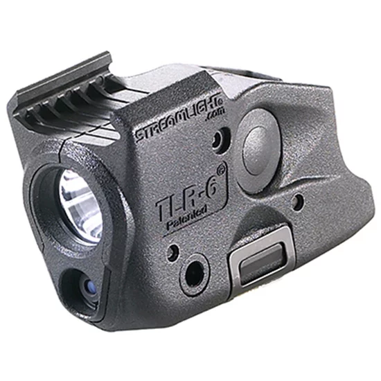 Streamlight TLR-6 SA Hellcat white LED and red laser weapon light, black finish