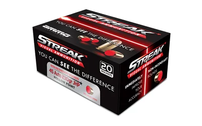 Ammo Inc STREAK Red .45 ACP 230gr JHP 20rd box