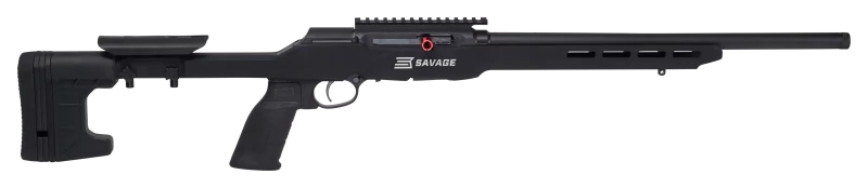 Savage A22 Precision .22 LR 18-inch MDT chassis rifle, matte black