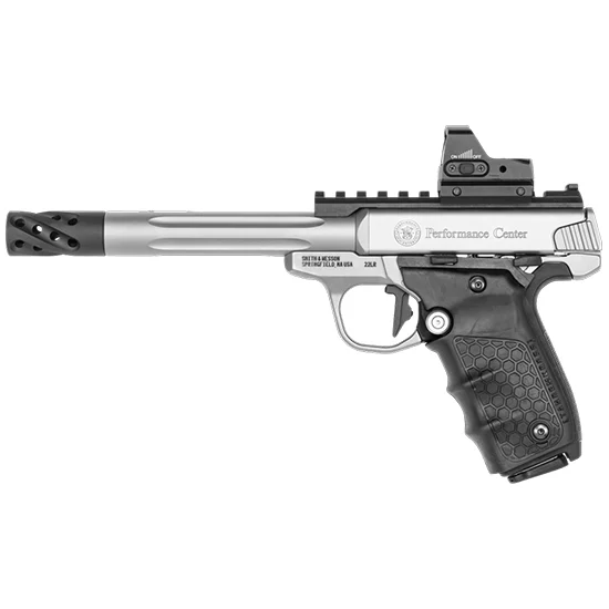Smith & Wesson SW22 Victory Target 22 LR 6" Fluted w/ Red Dot