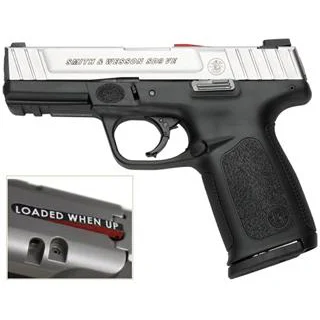 Smith & Wesson SD9 VE two-tone 9mm pistol with 4-inch barrel and 10-round magazine