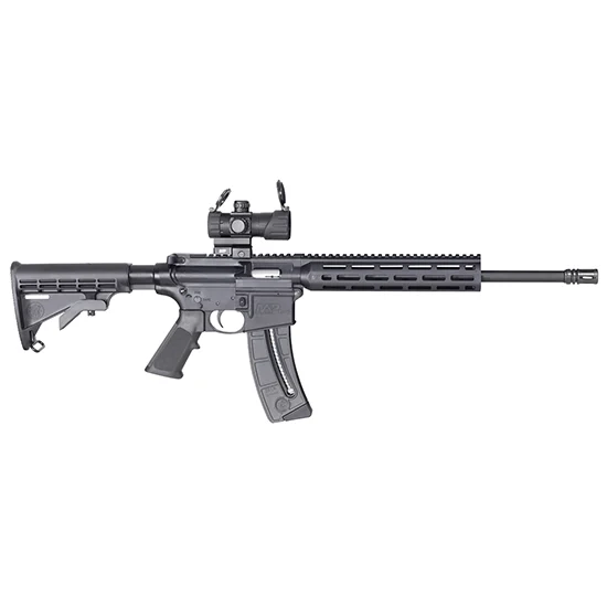 Smith & Wesson M&P15-22 Sport OR .22 LR rifle with MP-100 red/green dot, 16.5 in barrel, black