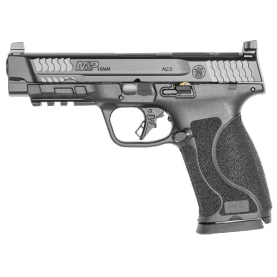 Smith & Wesson M&P M2.0 10mm optic ready pistol with 4.6 inch barrel and matte black polymer frame