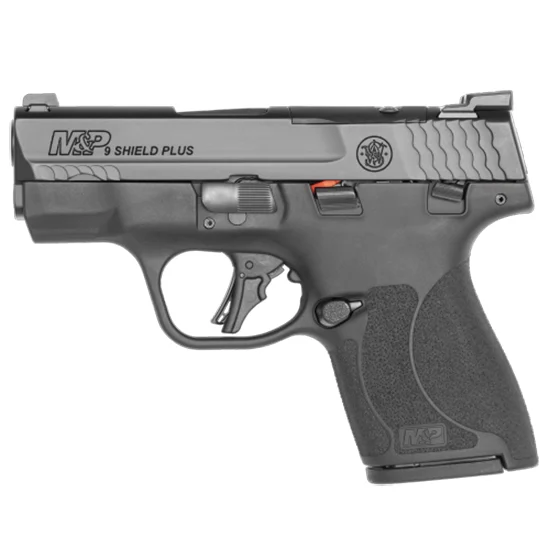 Smith & Wesson M&P Shield Plus optics ready 9mm 3.1in black tritium night sights thumb safety