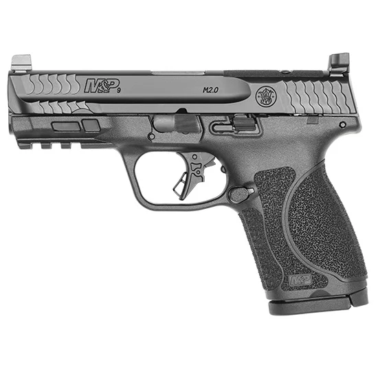 Smith & Wesson M&P9 M2.0 Compact 9mm 4-inch optics-ready black pistol with two magazines