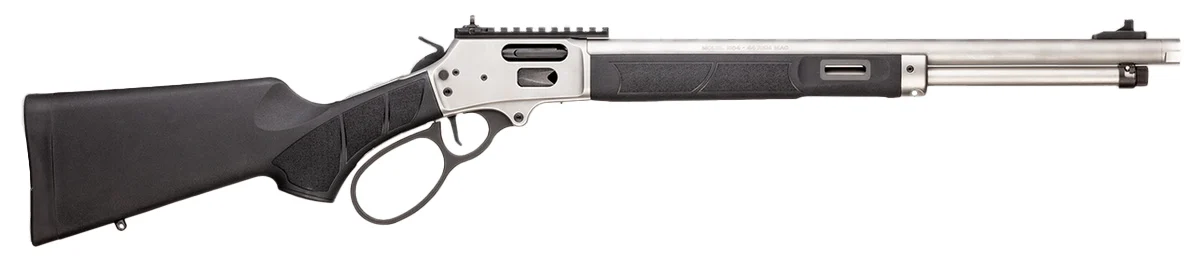 Smith & Wesson Model 1854 .44 Magnum lever-action rifle with stainless receiver and black synthetic stock