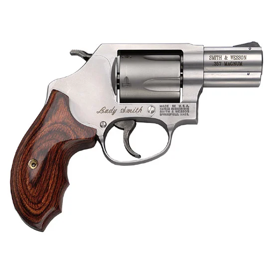 Smith & Wesson Model 60 Ladysmith .357 Magnum satin stainless revolver with wood grips