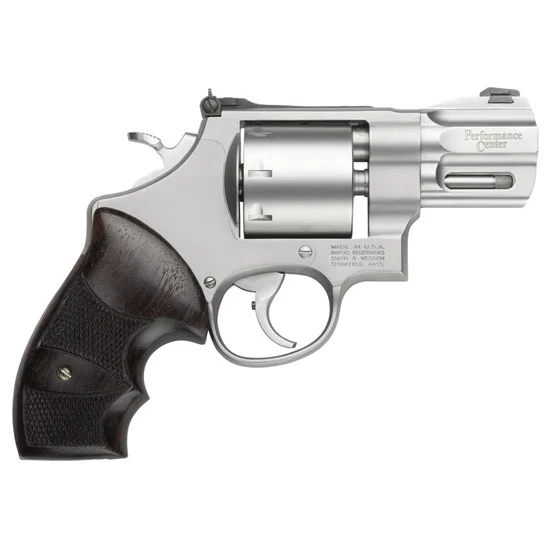 Smith & Wesson Performance Center Model 629 .44 Magnum 2.625-inch stainless revolver with wood grips