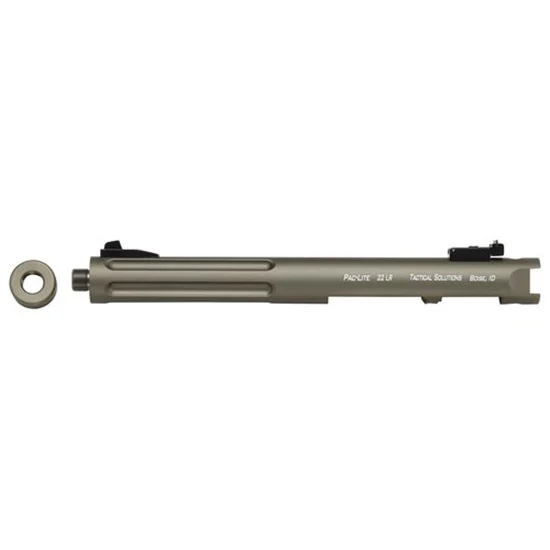 TACSOL Pac-Lite 6-inch fluted OD Green barrel for Ruger 22LR pistols