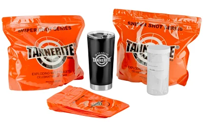Tannerite 10 lb gift pack with 20 target pouches and thermal tumbler